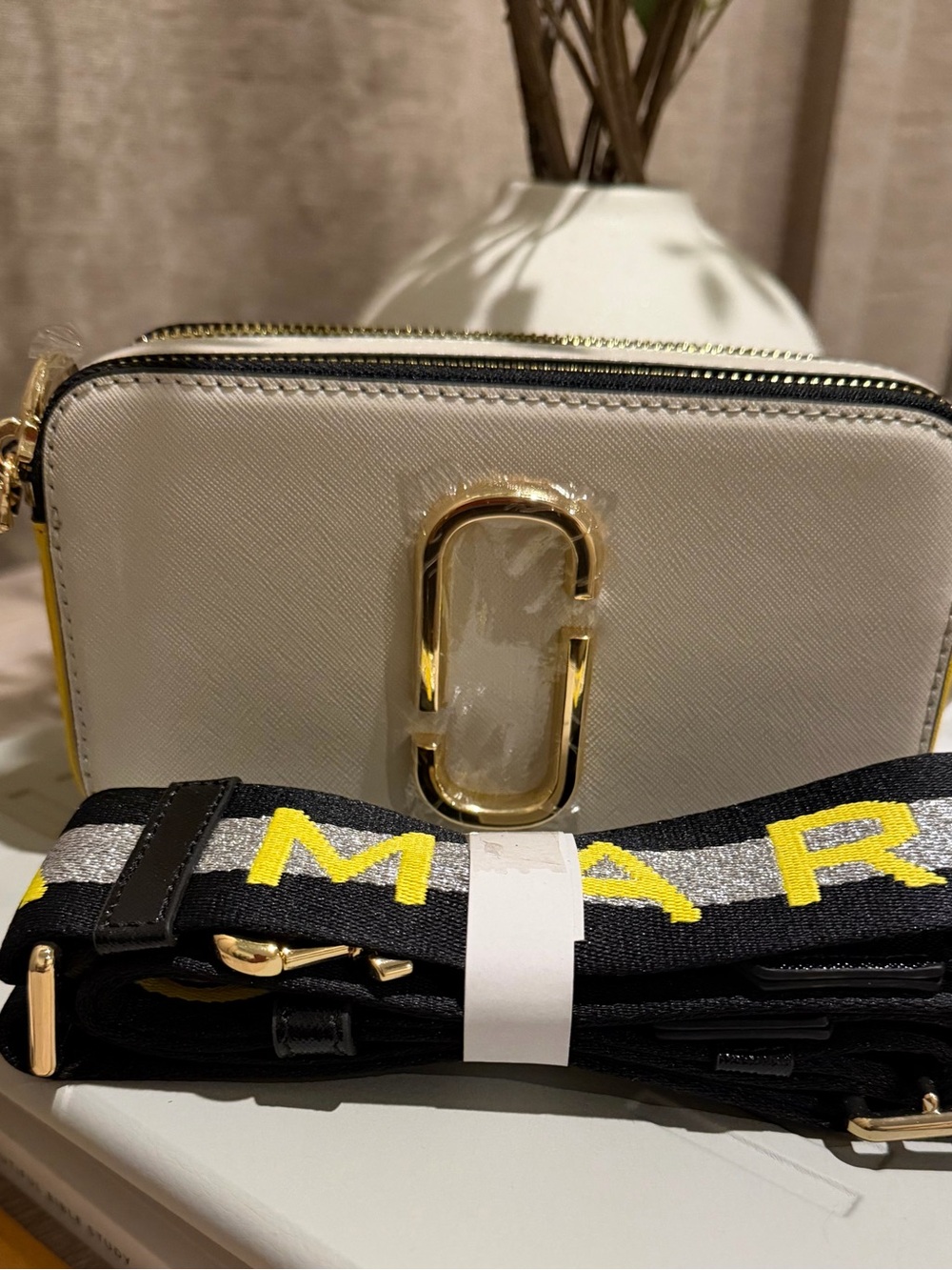 Marc Jacobs Dust Multi Logo-Strip Strap Crossbody Bag - Picture 2 of 4